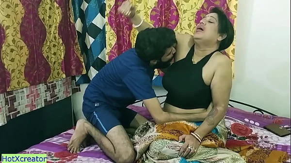 Indian new Milf stepmother and teen stepson amazing hot sex! with clear hindi audio